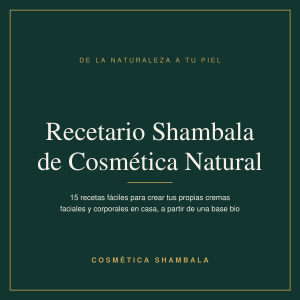 Cosmética ecológica y Bio 14 Portada del Recetario Shambala de Cosmética Natural DIY, ebook PDF con 15 recetas